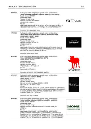 RPI - Marcas 2249 "Vervs Consultoria" 