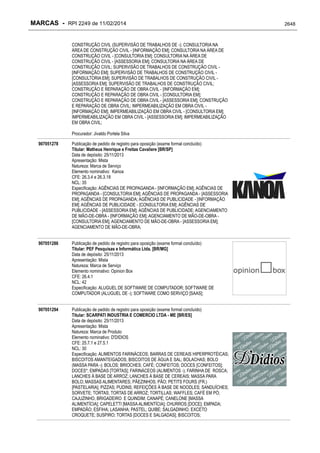 RPI - Marcas 2249 "Vervs Consultoria" 