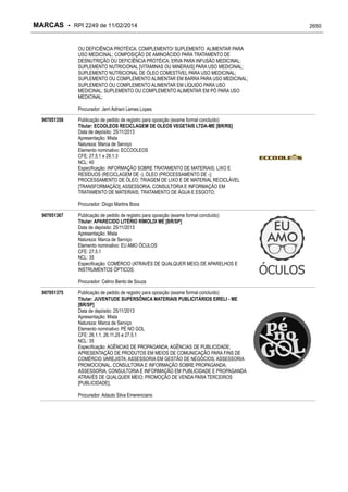 RPI - Marcas 2249 "Vervs Consultoria" 