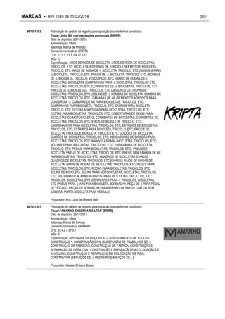 RPI - Marcas 2249 "Vervs Consultoria" 