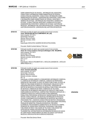 RPI - Marcas 2249 "Vervs Consultoria" 