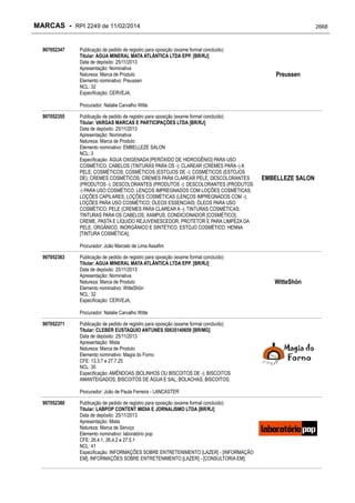 RPI - Marcas 2249 "Vervs Consultoria" 