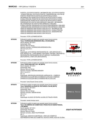 RPI - Marcas 2249 "Vervs Consultoria" 