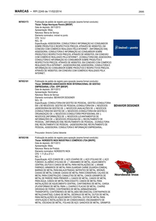 RPI - Marcas 2249 "Vervs Consultoria" 