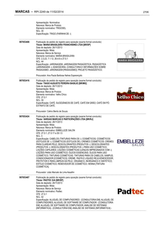 RPI - Marcas 2249 "Vervs Consultoria" 