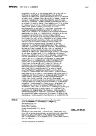 RPI - Marcas 2249 "Vervs Consultoria" 