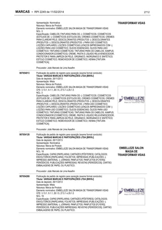 RPI - Marcas 2249 "Vervs Consultoria" 