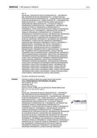 RPI - Marcas 2249 "Vervs Consultoria" 