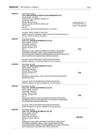 RPI - Marcas 2249 "Vervs Consultoria" 