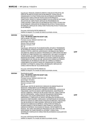 RPI - Marcas 2249 "Vervs Consultoria" 