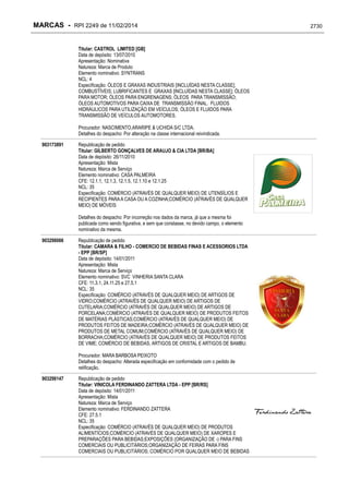 RPI - Marcas 2249 "Vervs Consultoria" 