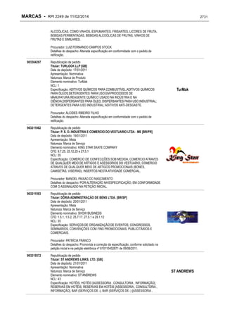 RPI - Marcas 2249 "Vervs Consultoria" 