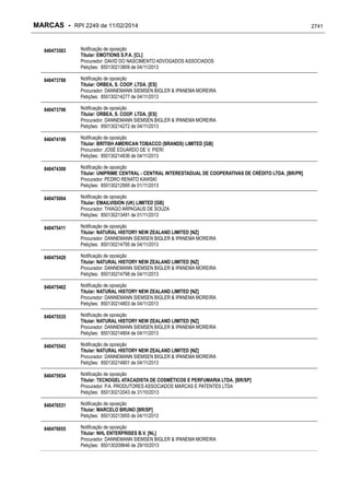 RPI - Marcas 2249 "Vervs Consultoria" 