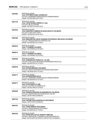 RPI - Marcas 2249 "Vervs Consultoria" 