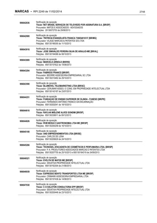 RPI - Marcas 2249 "Vervs Consultoria" 