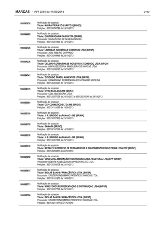 RPI - Marcas 2249 "Vervs Consultoria" 