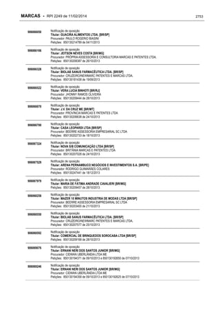 RPI - Marcas 2249 "Vervs Consultoria" 
