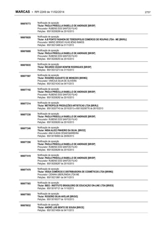 RPI - Marcas 2249 "Vervs Consultoria" 