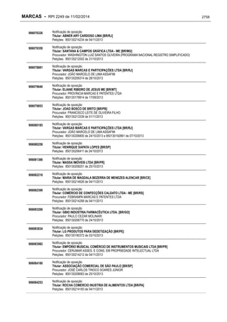 RPI - Marcas 2249 "Vervs Consultoria" 
