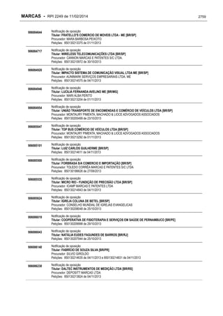 RPI - Marcas 2249 "Vervs Consultoria" 