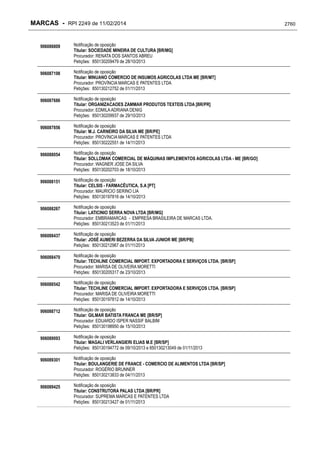 RPI - Marcas 2249 "Vervs Consultoria" 