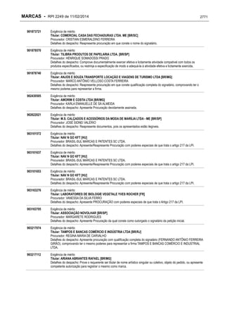 RPI - Marcas 2249 "Vervs Consultoria" 