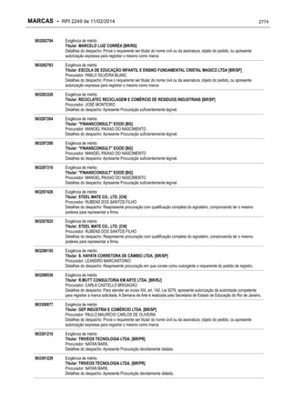 RPI - Marcas 2249 "Vervs Consultoria" 