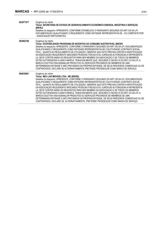 RPI - Marcas 2249 "Vervs Consultoria" 