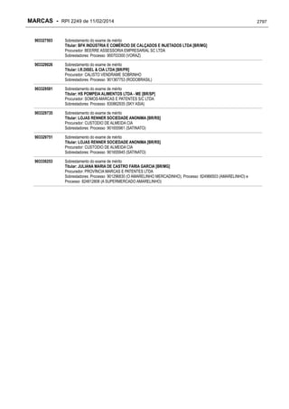 RPI - Marcas 2249 "Vervs Consultoria" 