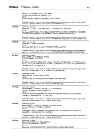 RPI - Marcas 2249 "Vervs Consultoria" 