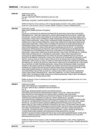 RPI - Marcas 2249 "Vervs Consultoria" 