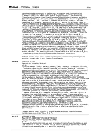 RPI - Marcas 2249 "Vervs Consultoria" 