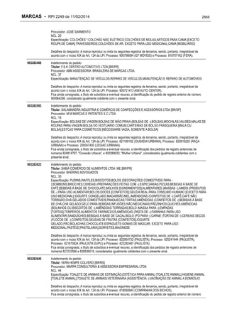 RPI - Marcas 2249 "Vervs Consultoria" 