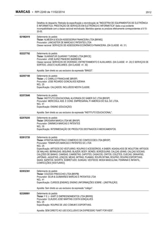 RPI - Marcas 2249 "Vervs Consultoria" 