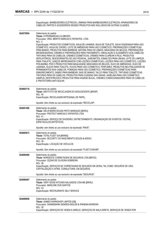 RPI - Marcas 2249 "Vervs Consultoria" 