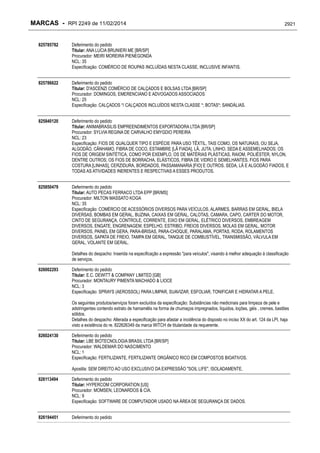 RPI - Marcas 2249 "Vervs Consultoria" 