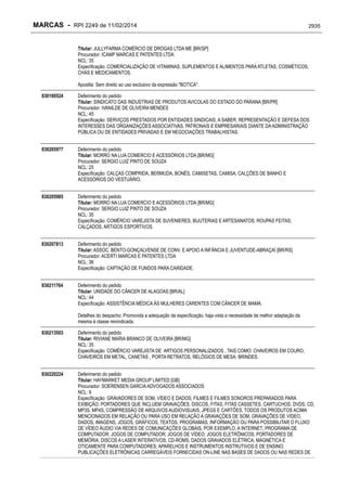 RPI - Marcas 2249 "Vervs Consultoria" 