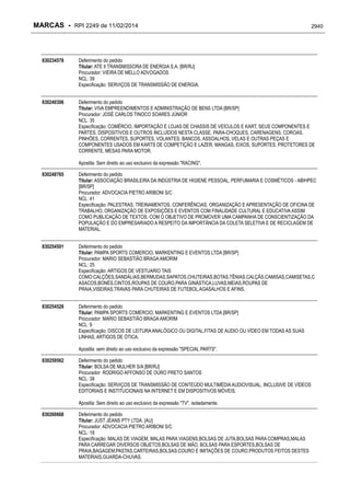 RPI - Marcas 2249 "Vervs Consultoria" 