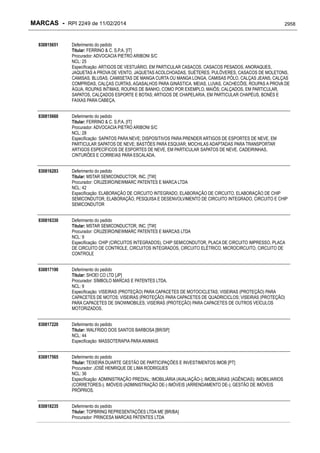 RPI - Marcas 2249 "Vervs Consultoria" 