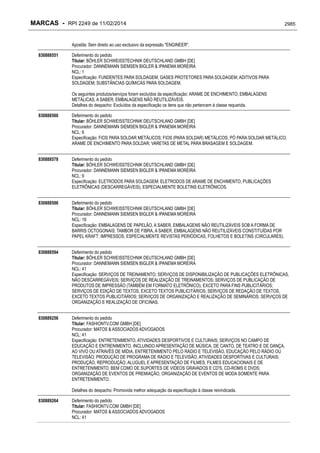 RPI - Marcas 2249 "Vervs Consultoria" 