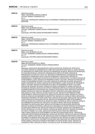 RPI - Marcas 2249 "Vervs Consultoria" 