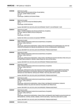 RPI - Marcas 2249 "Vervs Consultoria" 