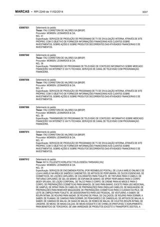 RPI - Marcas 2249 "Vervs Consultoria" 