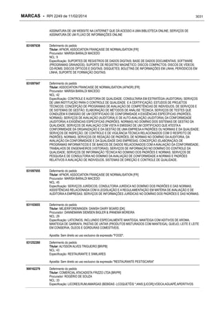 RPI - Marcas 2249 "Vervs Consultoria" 