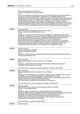 RPI - Marcas 2249 "Vervs Consultoria" 