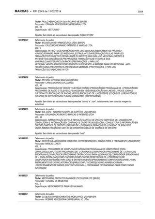 RPI - Marcas 2249 "Vervs Consultoria" 