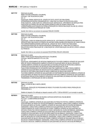 RPI - Marcas 2249 "Vervs Consultoria" 