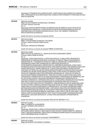 RPI - Marcas 2249 "Vervs Consultoria" 