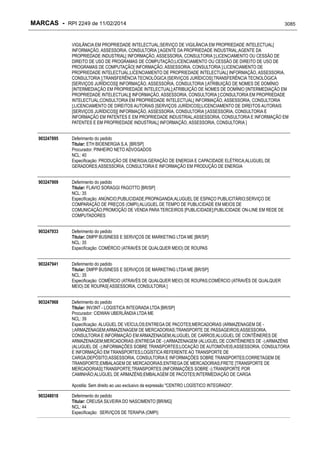 RPI - Marcas 2249 "Vervs Consultoria" 