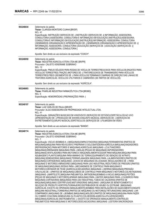 RPI - Marcas 2249 "Vervs Consultoria" 